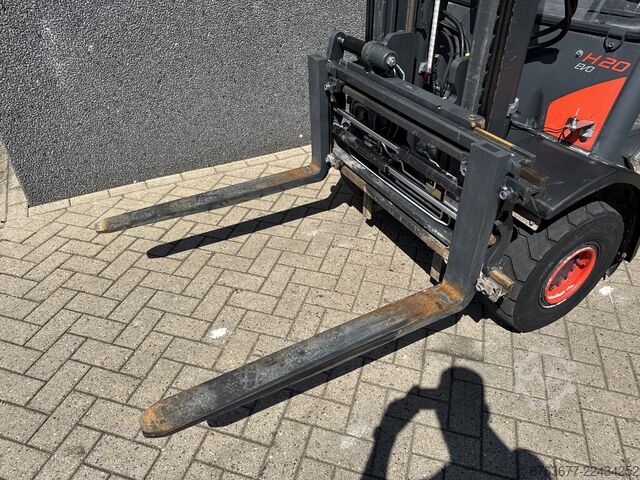 Linde H20D-02/600 Duplo 345 Sideshift / Fork positioner / Air conditioning 2018 VW Diesel 6240 hours LINDE H20D-02/600 Duplo 345 Sideshift /  Vorkversteller / Airco 2018 VW Diesel 6240uur