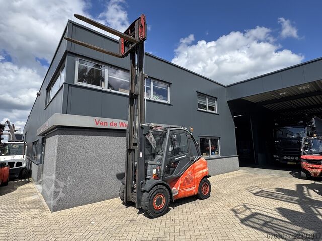 Linde H50D Triplex 460 Freelift / Sideshift / Fork positioner Container Truck VW Diesel 2008 LINDE H50D Triplo 460 Freelift / Sideshift / Vorkversteller Containertruck VW Diesel 2008