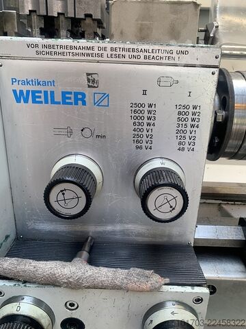 Parallele Drehmaschine WEILER Praktikant 160 B