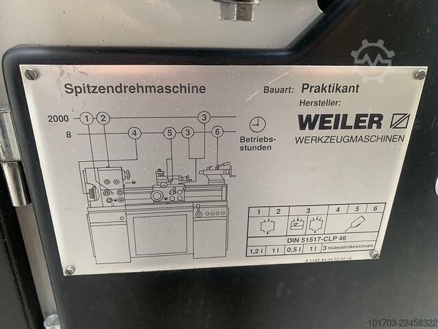 Parallele Drehmaschine WEILER Praktikant 160 B