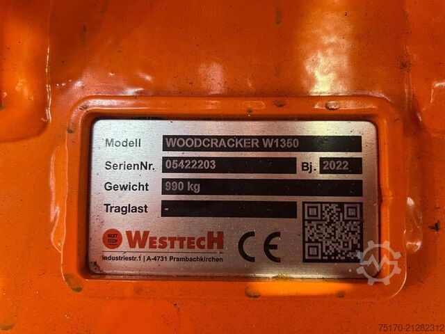 Westtech Woodcracker W1350 Spaltzange / DEMO 2022 Westtech Woodcracker W1350 Spaltzange / DEMO 2022