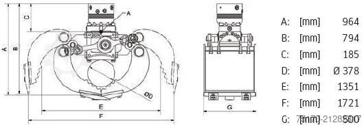 Greifer DMS SG9050 Sortiergreifer inkl. Rotator / NEU / lagern