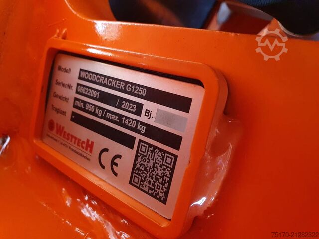 Westtech Woodcracker G1250 Roderechen / Greifarme OQ65 DEMO Westtech Woodcracker G1250 Roderechen / Greifarme OQ65 DEMO