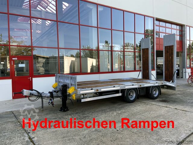 Tieflader Anhänger Möslein TT21-6,5 hydr  21 t Tandemtieflader, hydr. Rampen, NEU