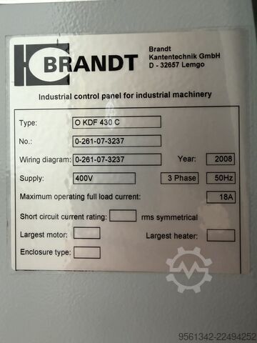 Edgebander Brandt Optimat KDF 430