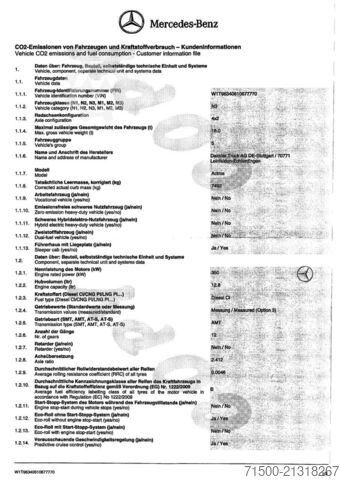 Standard SZM Mercedes-Benz 963-4-A - Actros 1848 L LS BigSpace mit