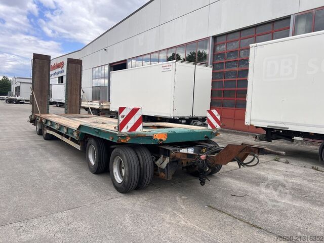 Low loader trailer Humbaur HTD 409525-4A  4 Achs Tiefladeranhänger, kein Müller Mitteltal
