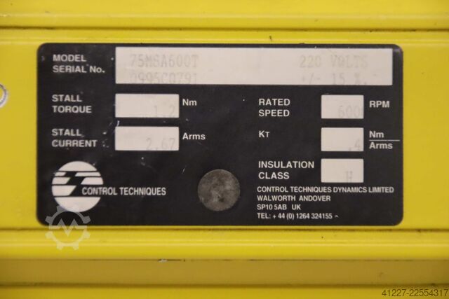 Servomotor Control Techniques DutymAx MS  75MSA600T