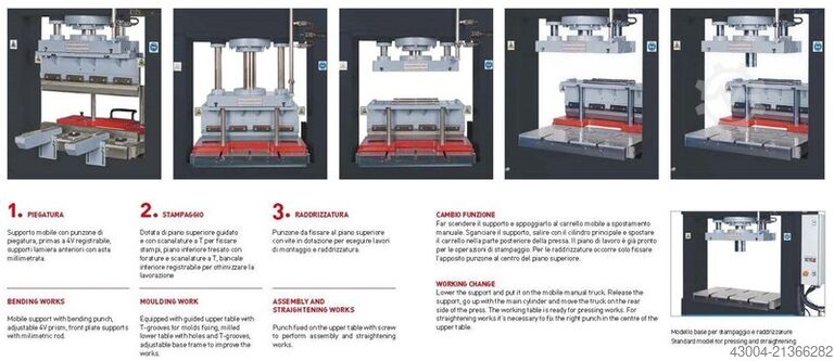 Tryout Press - hydraulic SICMI PSL 100 A