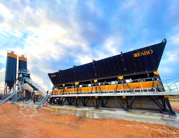 Concrete mixing plant / concrete plant FABO Concrete Batching Plant 110 M3/H Compact Concrete Batching Plant
