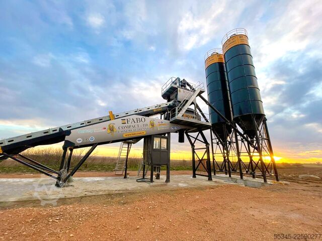 Concrete mixing plant / concrete plant FABO Concrete Batching Plant 110 M3/H Compact Concrete Batching Plant