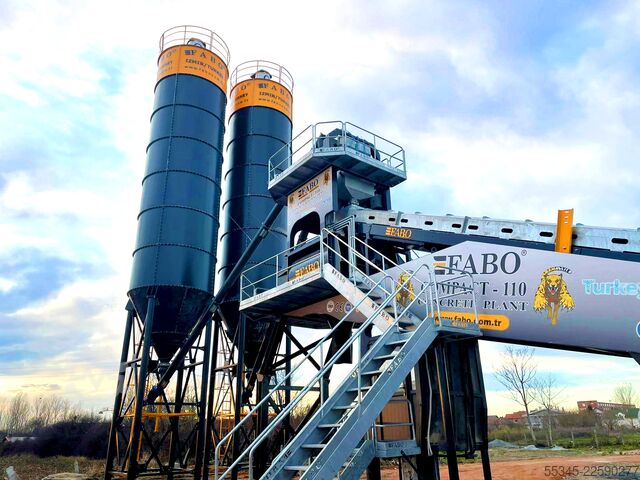 Concrete mixing plant / concrete plant FABO Concrete Batching Plant 110 M3/H Compact Concrete Batching Plant