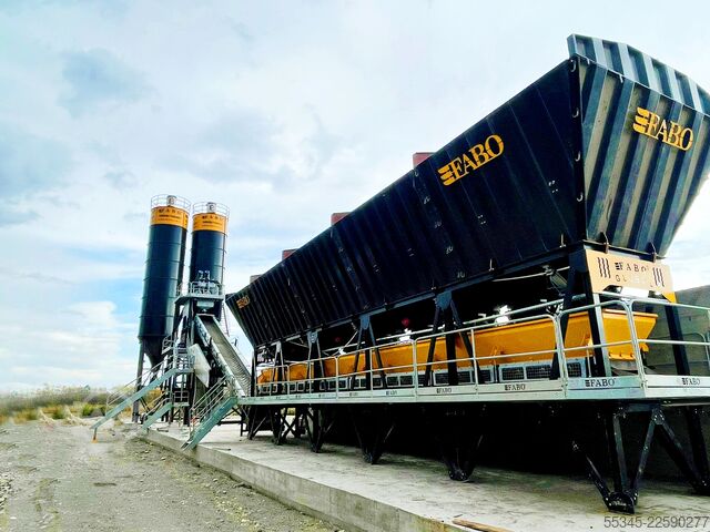 Concrete mixing plant / concrete plant FABO Concrete Batching Plant 110 M3/H Compact Concrete Batching Plant
