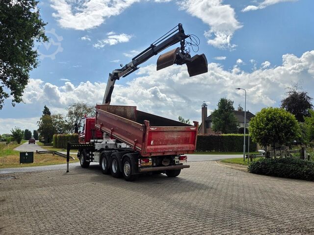 Tipper with crane Scania G 400 B 8X4*4 TRIPLE!! KRAAN/KIPPER!!  NL TRUCK!