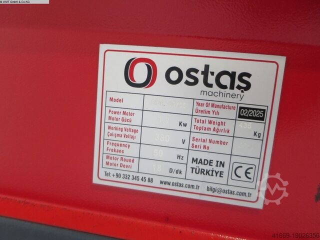 Blechbiegemaschine - 3 Walzen OSTAS SBM 700 x 95