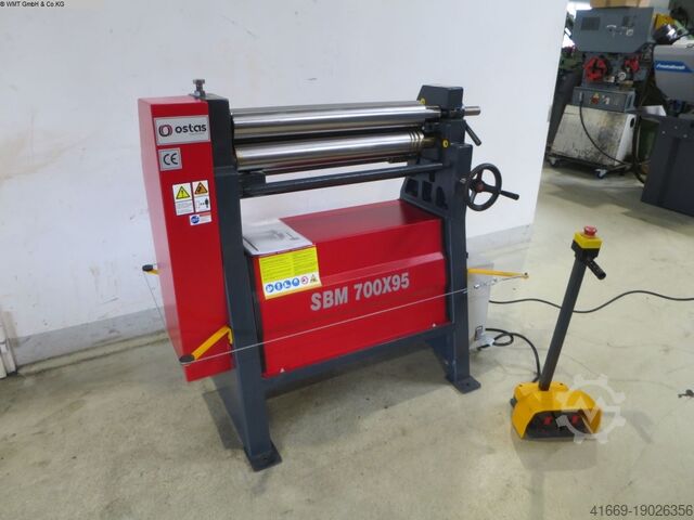 Blechbiegemaschine - 3 Walzen OSTAS SBM 700 x 95