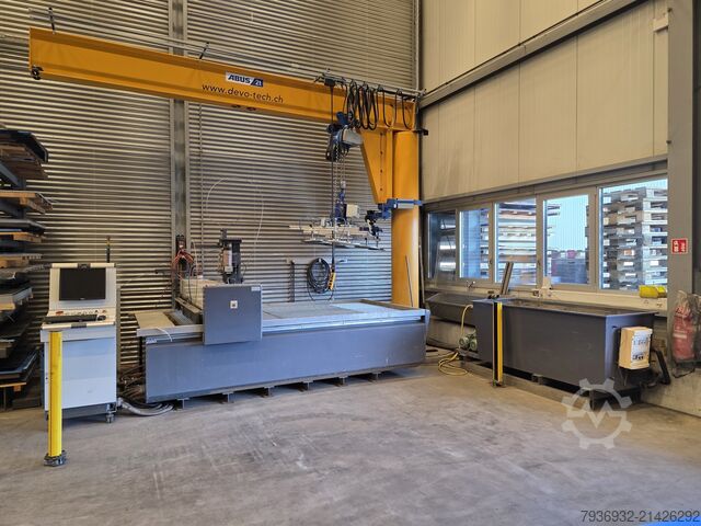 Waterjet cutting machine Wasserstrahlschneidemaschine STM 3015 Typ STM 3015 mit Hochdruckpumpe Ecotron