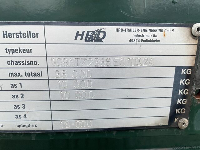 Curtain sided Hrd NTZ 2-Axle City / Steering / Kooiaap / Liftaxle...