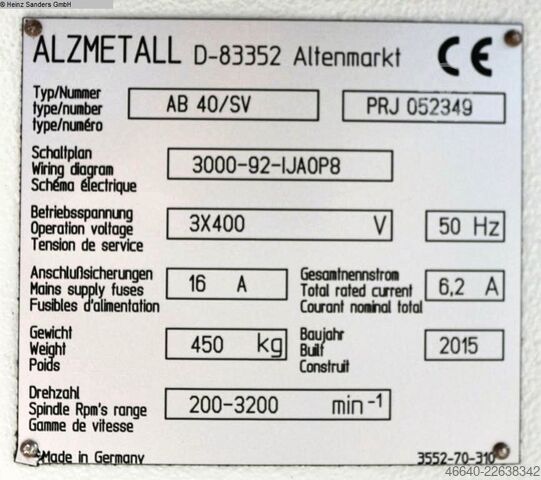 Säulenbohrmaschine ALZMETALL AB 40 SV