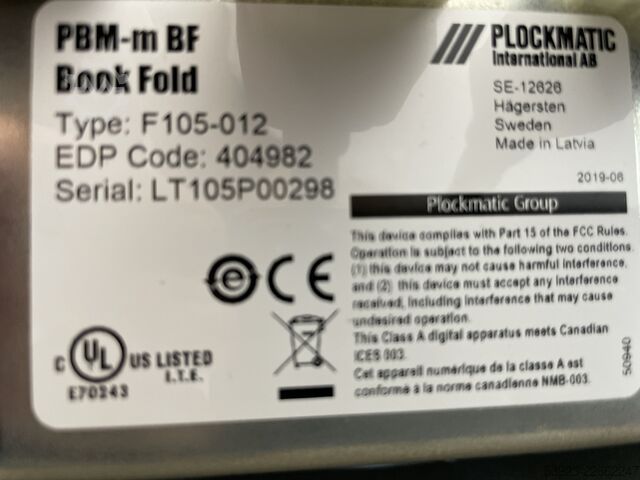 Broschürenfertigungssystem Plockmatic PBM 350-m
