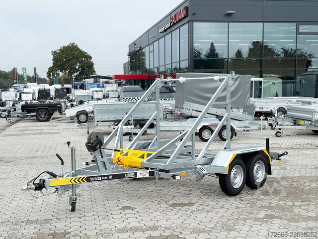 Kabeltrommelanhänger Lorries TPB35-4925 | HANDSEILWINDE 280X165CM 3500KG KABELTROMMELANHÄNGER