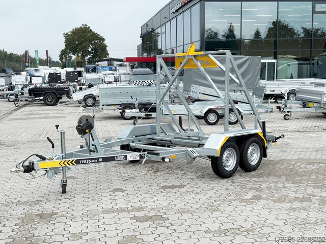 Kabeltrommelanhänger Lorries TPB35-4925 | HANDSEILWINDE 280X165CM 3500KG KABELTROMMELANHÄNGER