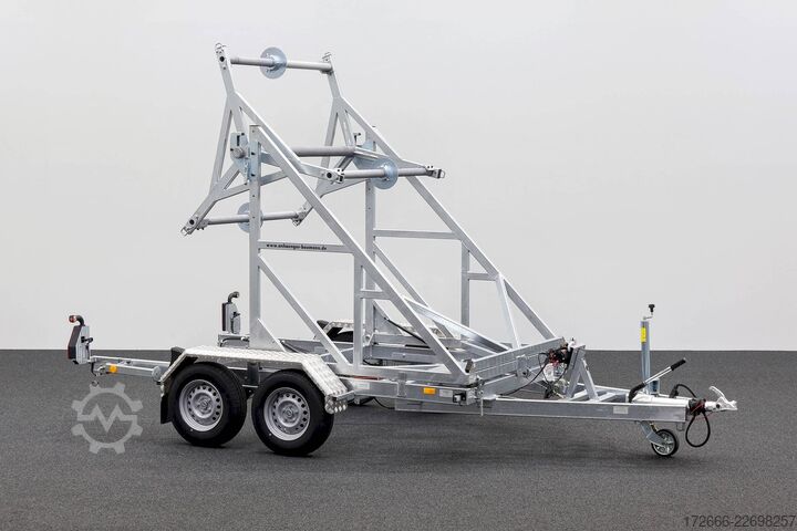Kabeltrommelanhänger Stedele KTT 35 | E-WINDE | MICROROHRAUFNAHME 330X163CM 3500KG KABELTROMMELANHÄNGER