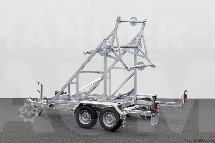 Kabeltrommelanhänger Stedele KTT 35 | E-WINDE | MICROROHRAUFNAHME 330X163CM 3500KG KABELTROMMELANHÄNGER