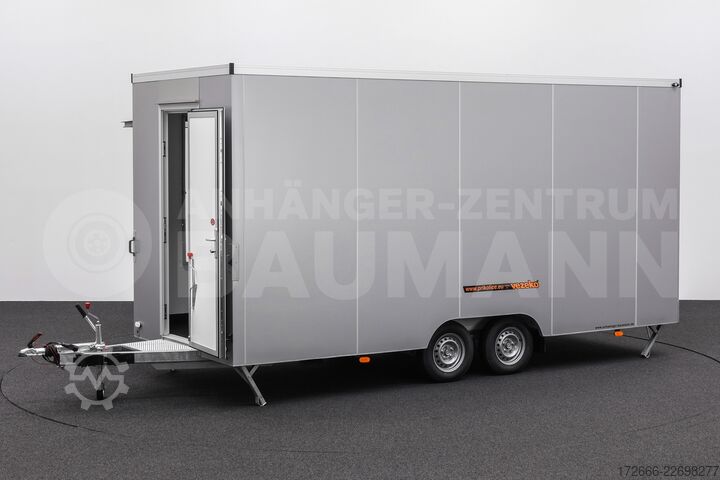 Verkaufsanhänger Vezeko VEA 27.50 PROFI | SILBER 500X200X235CM 2700KG VERKAUFSANHÄNGER