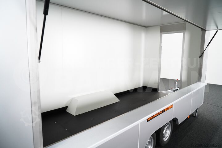 Verkaufsanhänger Vezeko VEA 27.50 PROFI | SILBER 500X200X235CM 2700KG VERKAUFSANHÄNGER