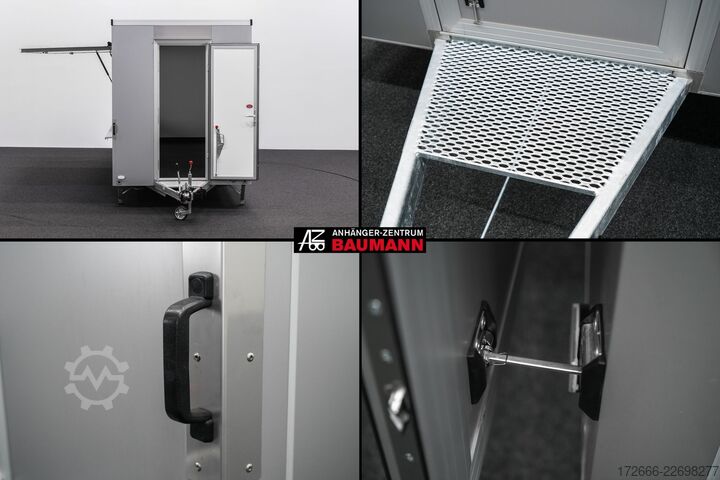 Verkaufsanhänger Vezeko VEA 27.50 PROFI | SILBER 500X200X235CM 2700KG VERKAUFSANHÄNGER