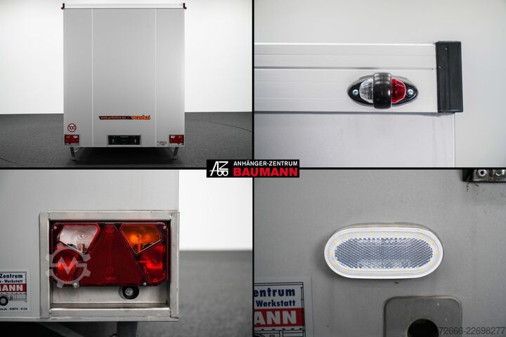 Verkaufsanhänger Vezeko VEA 27.50 PROFI | SILBER 500X200X235CM 2700KG VERKAUFSANHÄNGER