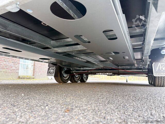 Flatbed trailer Brian James Trailers CONNECT 476-5522-35-3-12 | TRIDEM 550X229CM 3500KG HOCHLADER | SCHWARZ