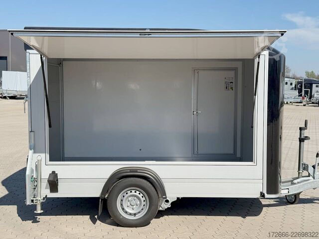 Kofferanhänger Debon CHEVAL LIBERTE DEBON C300 WABENKERN ROADSTER SCHWARZ +SEITENKLAPPE +SEITENTÜR