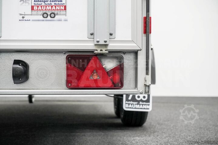 Box trailer Unsinn UKU 421719-26-14 | RAMPE 426X175X194CM 2600KG KOFFERANHÄNGER