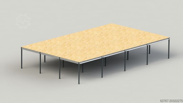 Storage platform 320 m², Traglast: 350 kg/m² Lichte Höhe: 3,0m | Raster: 4,0 x 5,0 m