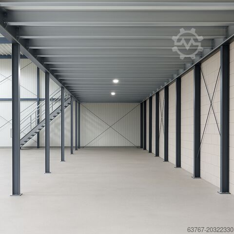 Lagerbühne | Stahlbühne | Mezzanine 320 m² , Traglast: 500 kg/m² | 4,0 x 5,0 m | Lichte Höhe: 3,0m
