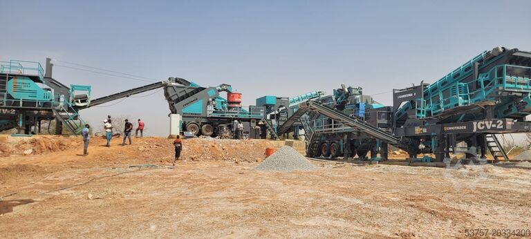 Brechanlagen Constmach Mobile Rock Crushing Plant Mobile stone crushing plant 120-150 tph