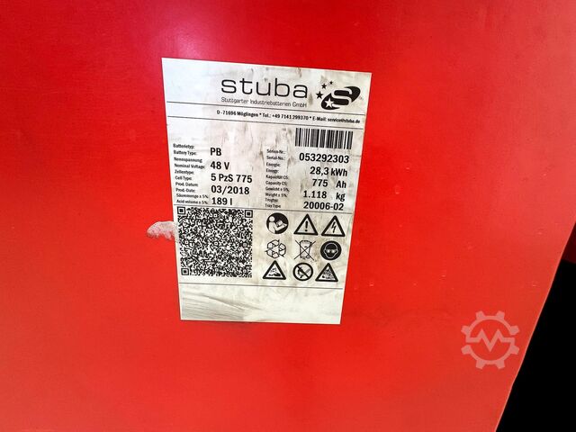 S+UVV 09/27 3rd + 4th inspection, electric, 8,479 operating hours Linde R 16HD