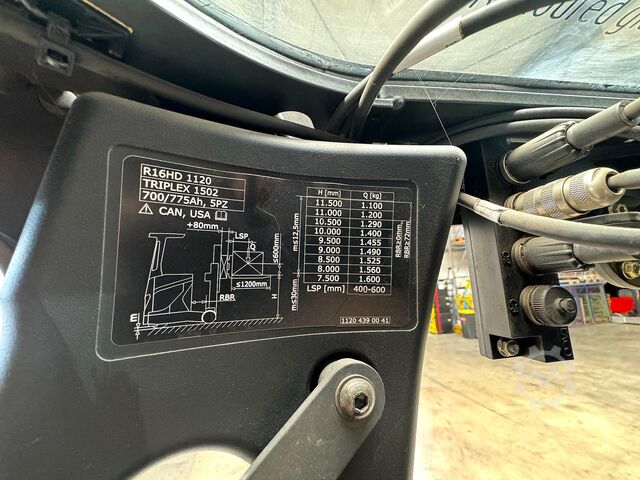S+UVV 09/27 3rd + 4th inspection, electric, 8,479 operating hours Linde R 16HD