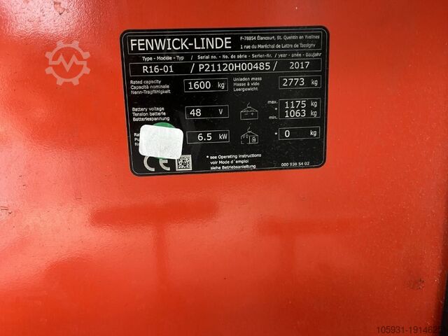 Schubmaststapler Linde R16-01