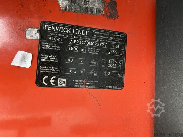 Schubmaststapler Linde R16-01