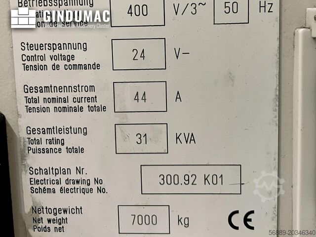 VERTIKALES BEARBEITUNGSZENTRUM HERMLE C800V