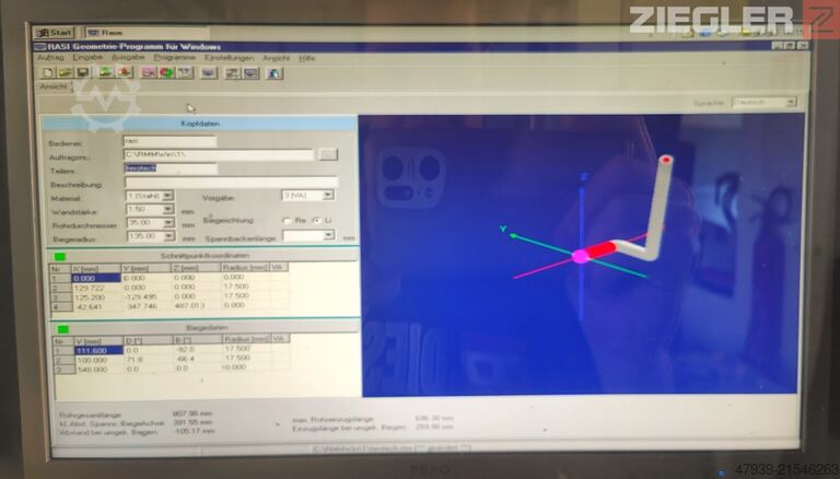 Rohrbiegemaschine RASI S80.6L