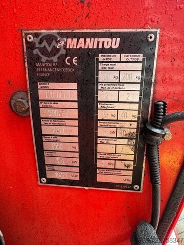 Articulated boom lift Manitou 120AETJ-C 3D Knikarmhoogwerker hoogwerker (2011)