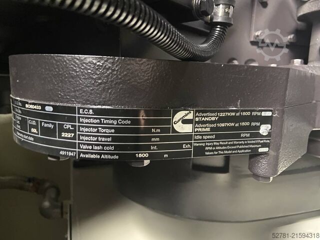 Aggregat Cummins KTA50-G3 - 1375 kVA Generator - DPX-18819