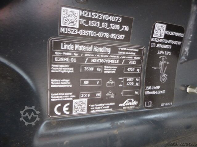 Elektro 4 Rad-Stapler Linde E35HL-01