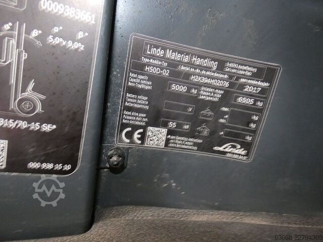 Dieselstapler Linde H50D-02-394