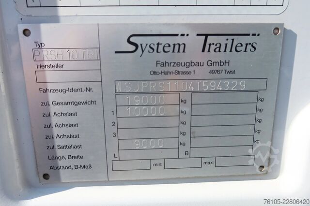 Mobile shop System Trailer PRSH 10TRI PRSH10TRI Bibliotheek, race, camper ...
