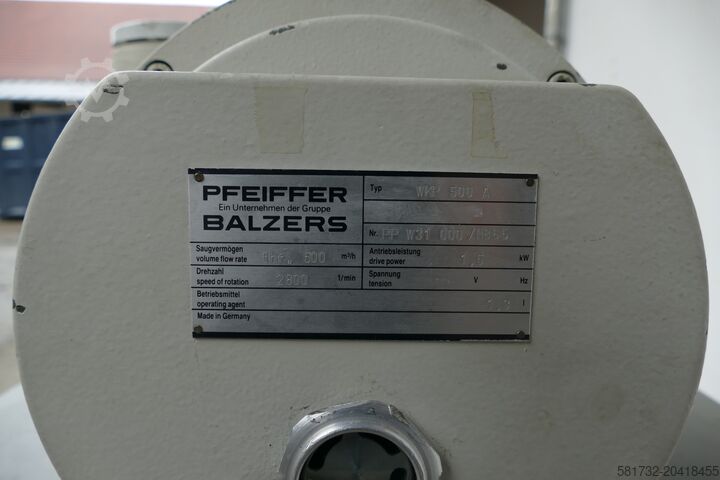 Vakuum-Pumpstand Pfeiffer WKP500A / DUO100